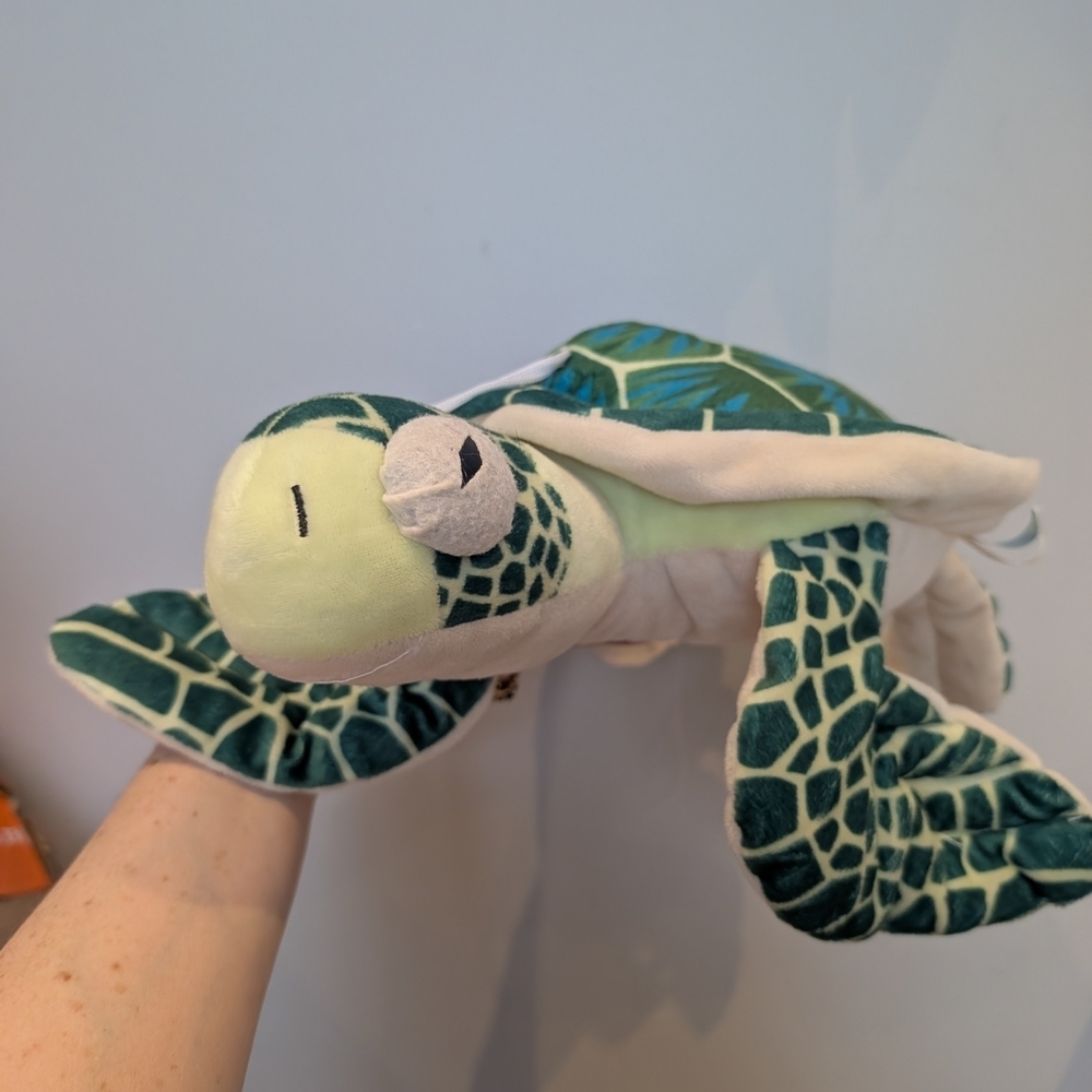 Green and Blue Sea Turtle Plush - Picture 9 of 10